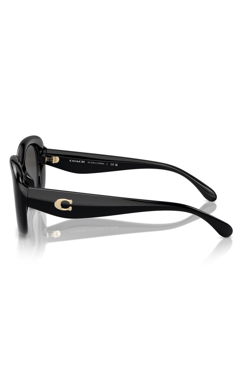 COACH 53mm Round Sunglasses, Alternate, color,