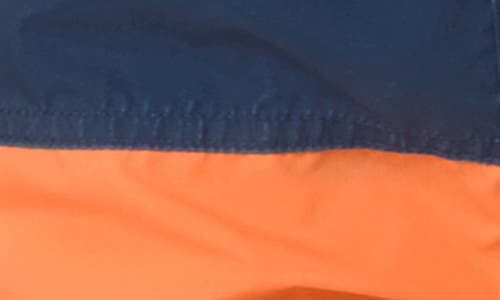 Tom & Teddy Kids' Colorblock Performance Swim Trunks In Blue Orange