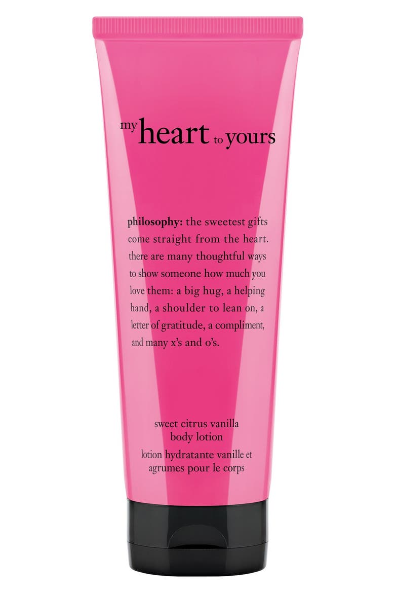 'my heart to yours' body lotion (Limited Edition), Main, color, NO COLOR