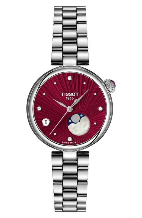 Bellissima Desir Moonphase Two-Tone Bracelet Watch, 36mm