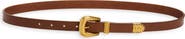 Valentino Garavani VLOGO Signature Skinny Leather Belt