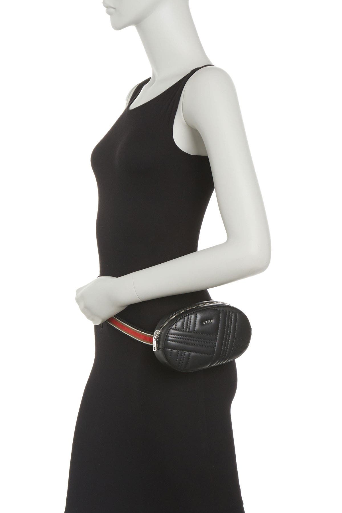 DKNY Allen Leather Belt Bag, Alternate, color, 