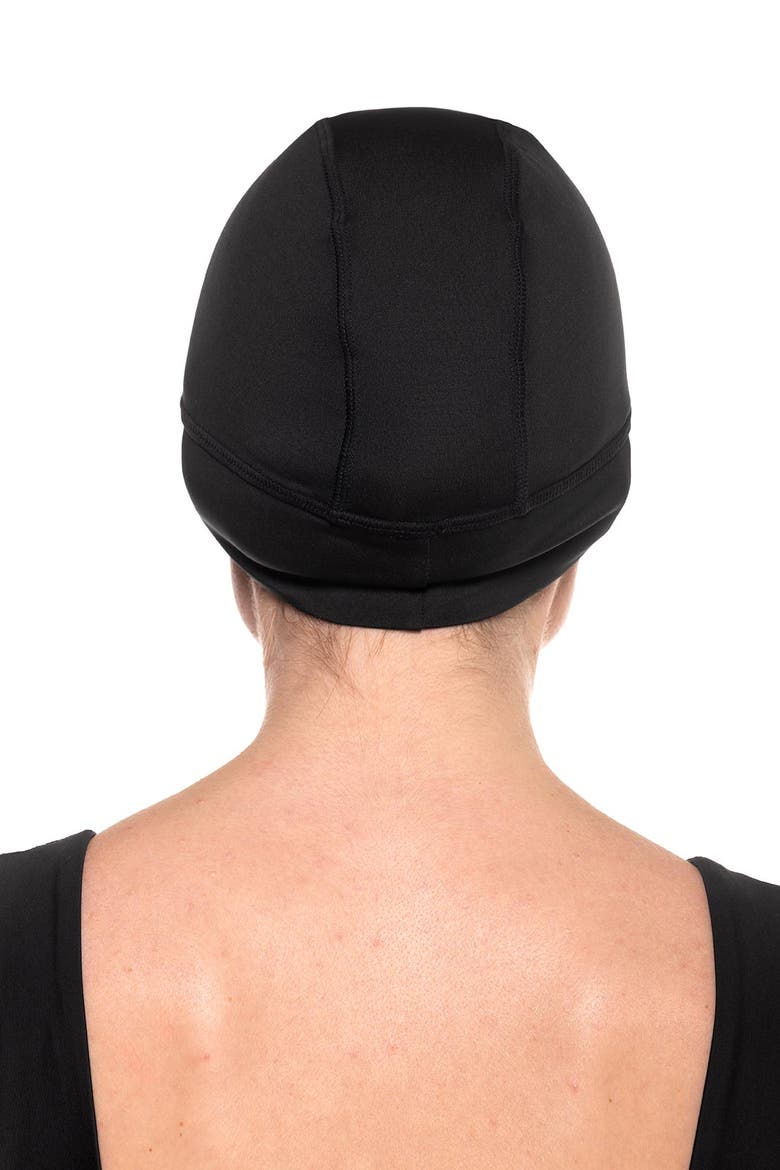 Unisex LumaLeo Aqua Sun Skully Cap, UPF 50+ Sun Protection, Alternate, color, Black