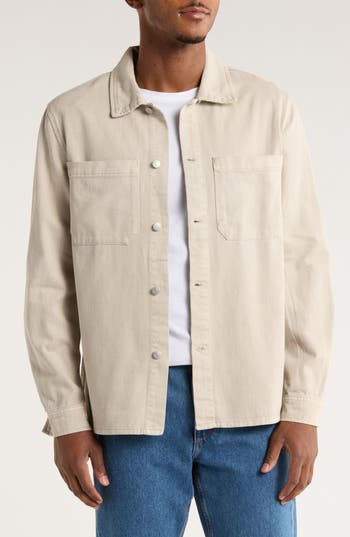 Industry Republic Clothing Denim Overshirt In Neutral