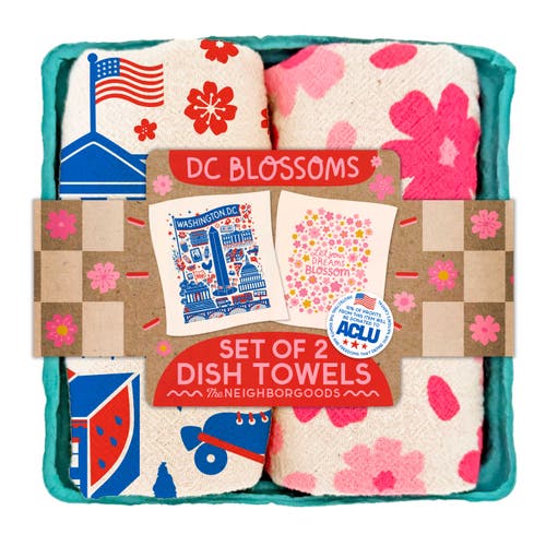 The Neighborgoods DC BLOSSOMS - Dish Towel Set of 2  product