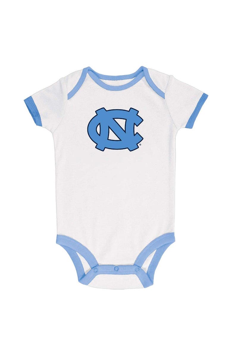 Champion Infant Champion Carolina Blue/Gray/White North Carolina Tar Heels 3-Pack Bodysuit Set, Alternate, color, 