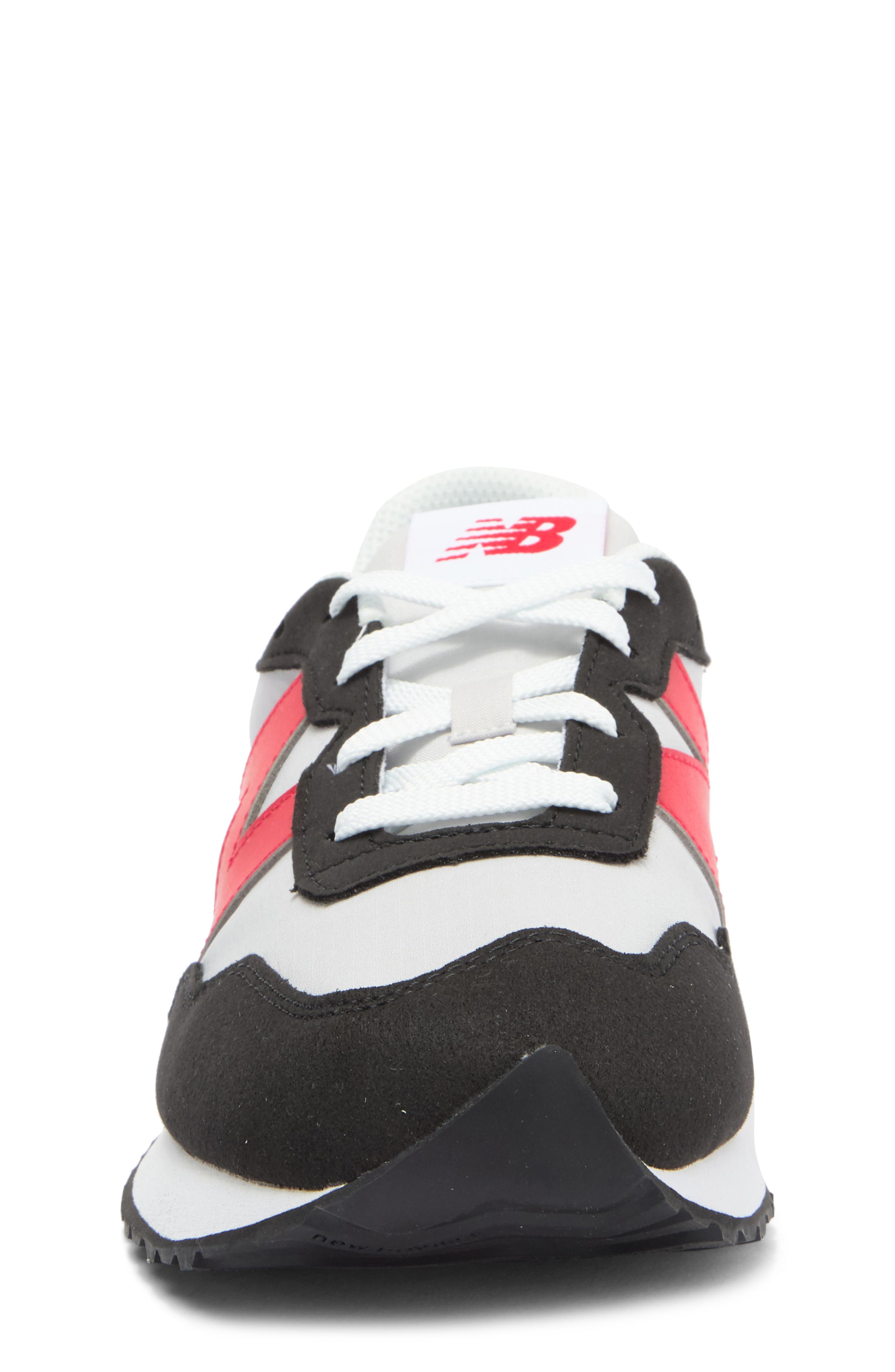New Balance Kids' 237 Sneaker, Alternate, color, Grey Matter/ True Red