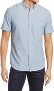 Faherty Playa Regular Fit Print Short Sleeve Button-Down Shirt
