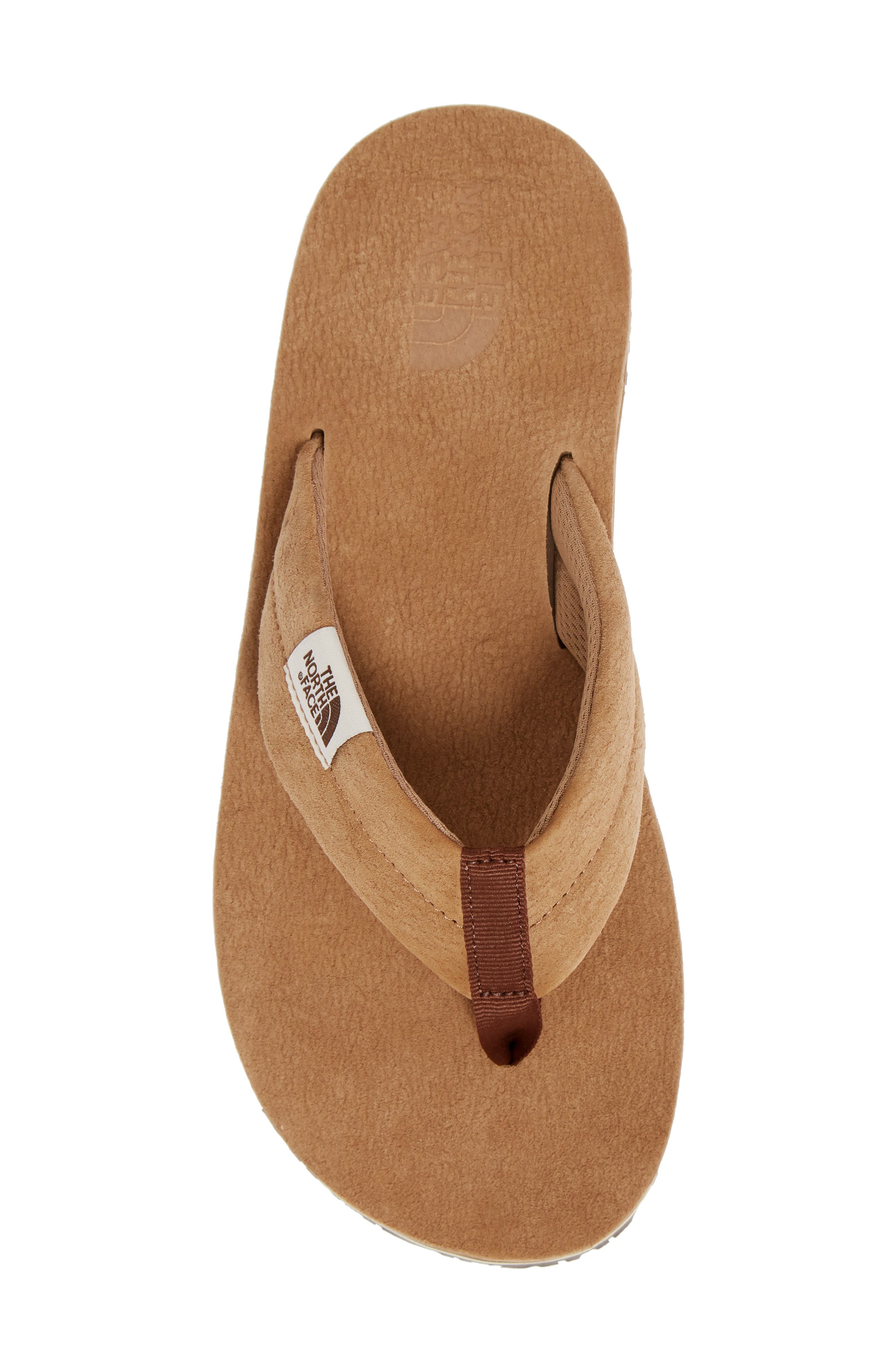 The North Face Base Camp Leather Flip Flop, Alternate, color, 