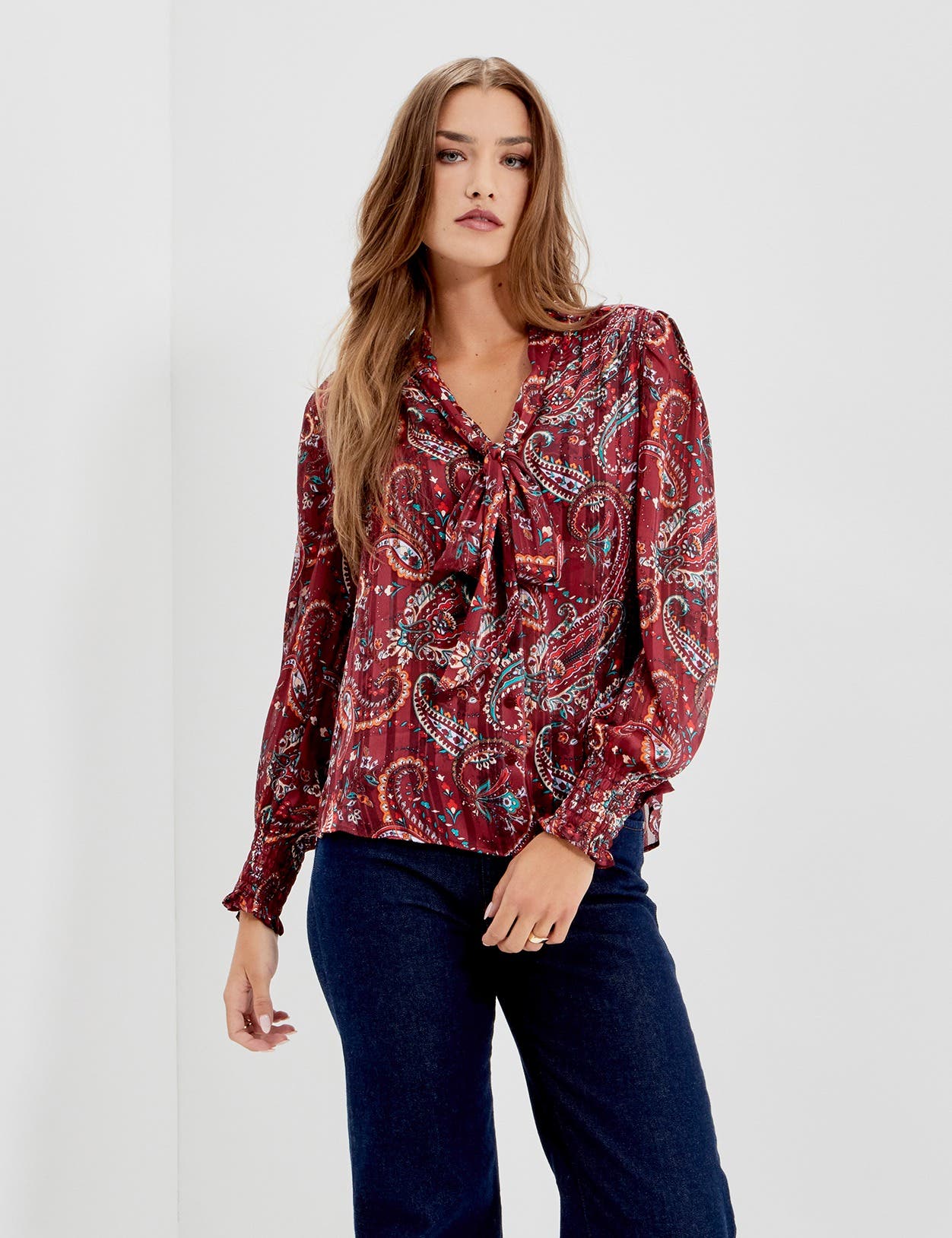 Burgundy Paisley