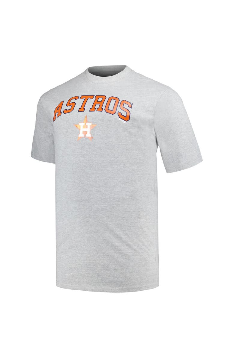 PROFILE Men's Profile Black/Heather Gray Houston Astros Big & Tall T-Shirt Combo Pack, Alternate, color, 