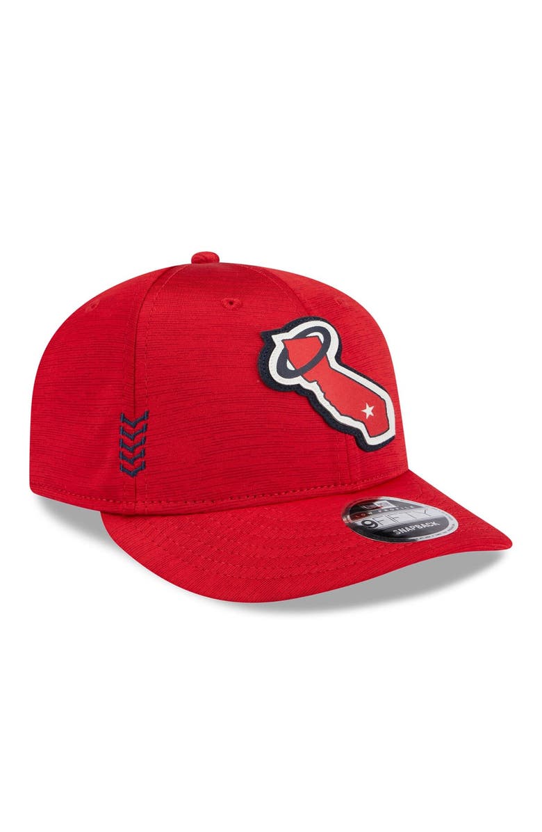 New Era Men's New Era Red Los Angeles Angels 2024 Clubhouse Low Profile 59FIFTY Snapback Hat, Alternate, color, Red