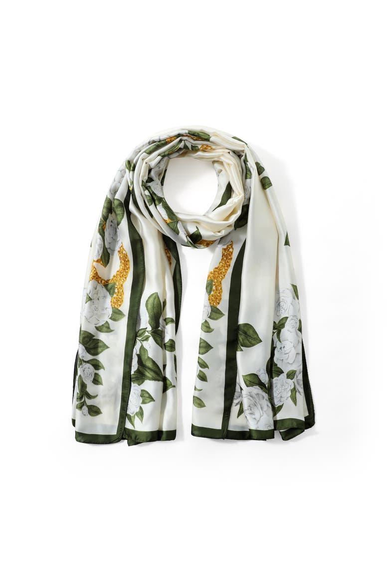 The Spring Lightweight Women’s Scarf, Main, color, Ivory