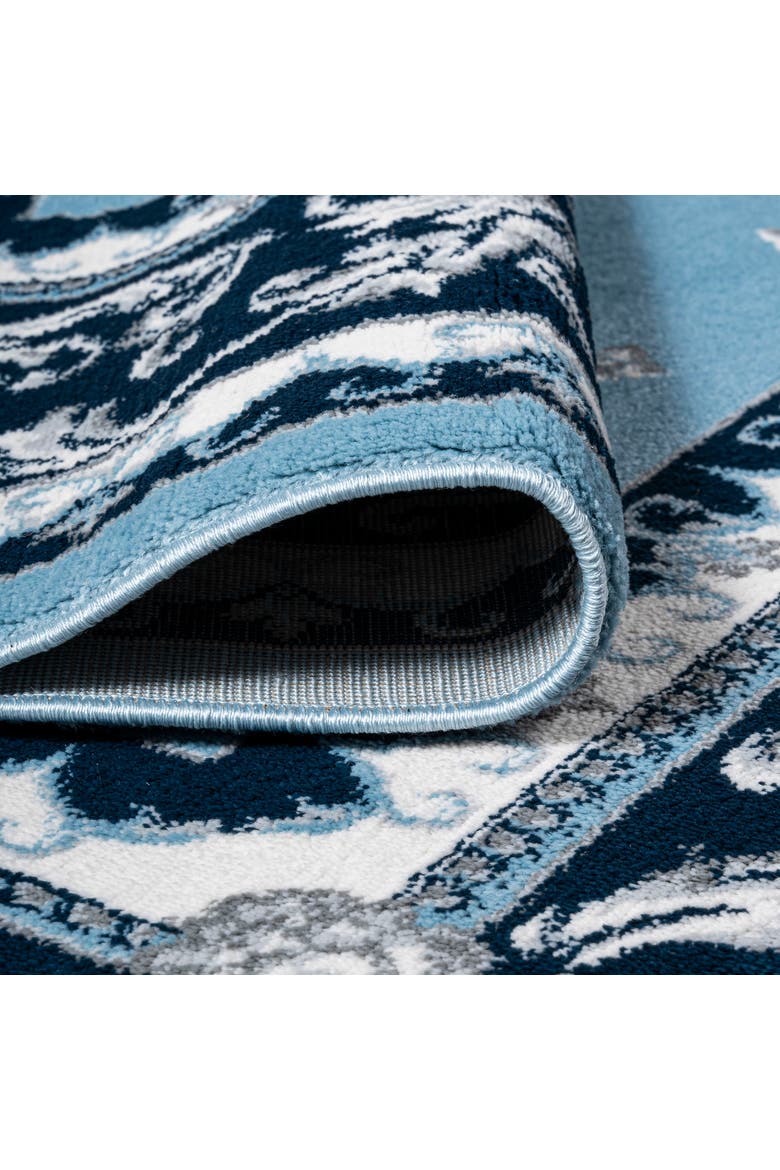 Acanthus French Border Area Rug, Alternate, color, Blue/Navy