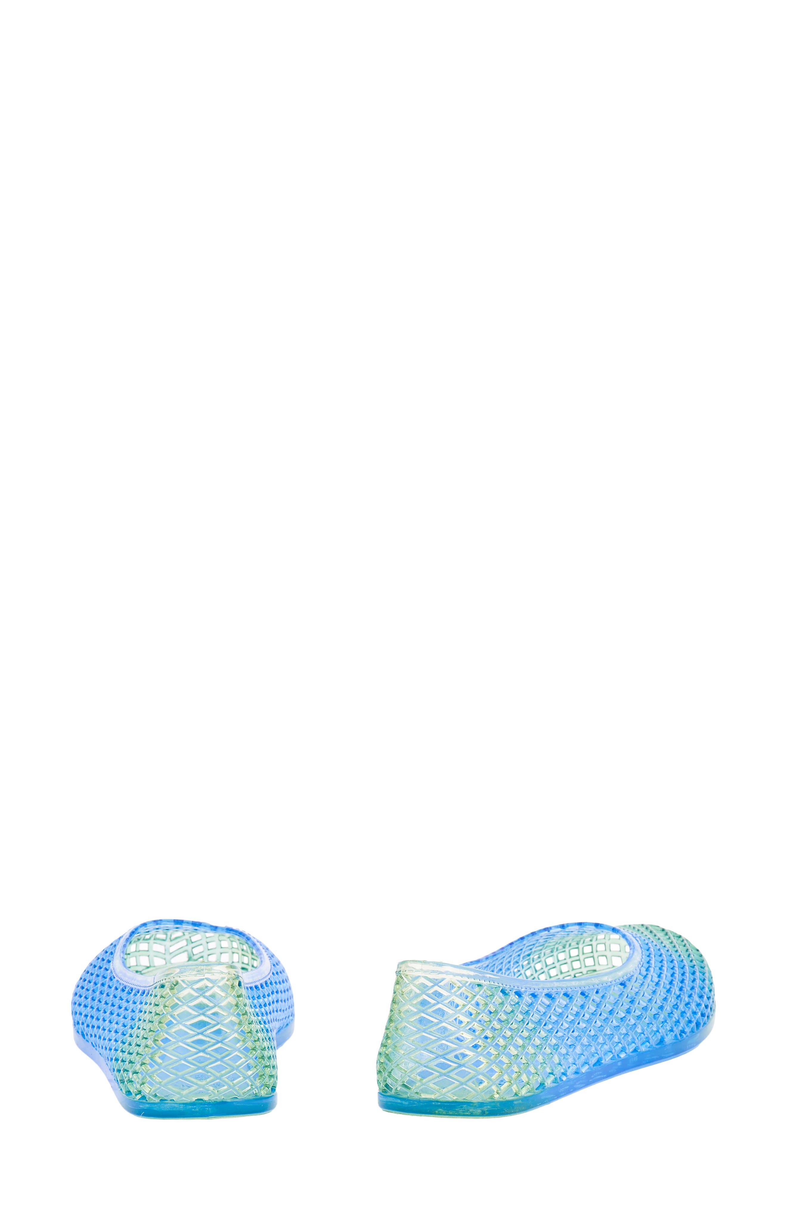 Iro Mesh Jelly Flat, Alternate, color, BLUE/ GREEN