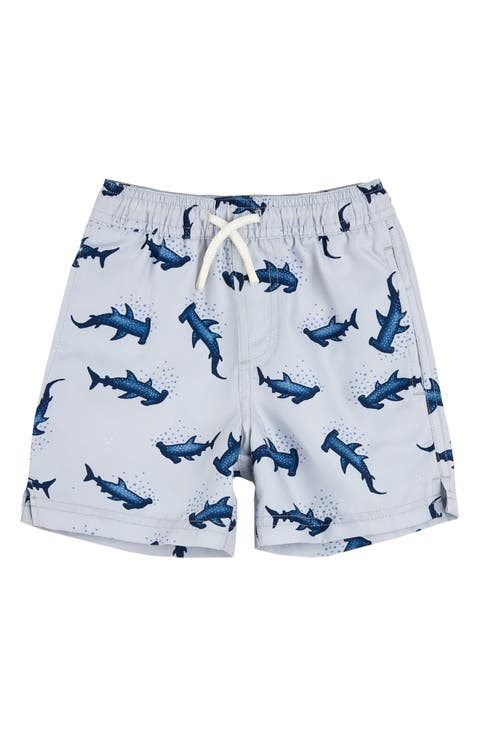 Kids' Hammerhead Shark Print Swim Trunks (Toddler Little Kid)