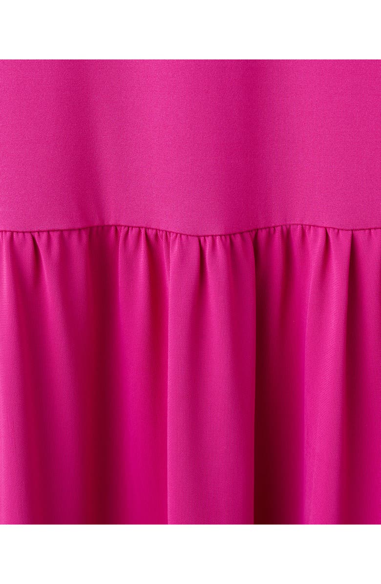 MANGO Strapless Drop Waist Midi Dress, Alternate, color, Fuchsia