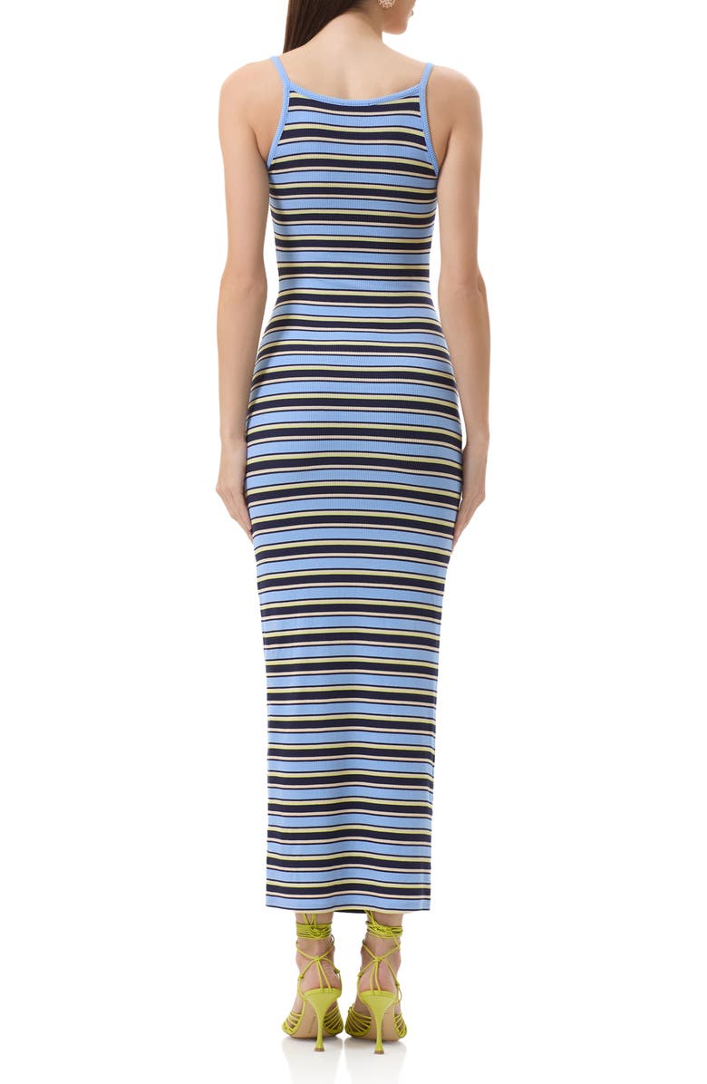 AFRM Ashlyn Cozy Rib Body-Con Midi Dress, Alternate, color, Iris Stripe