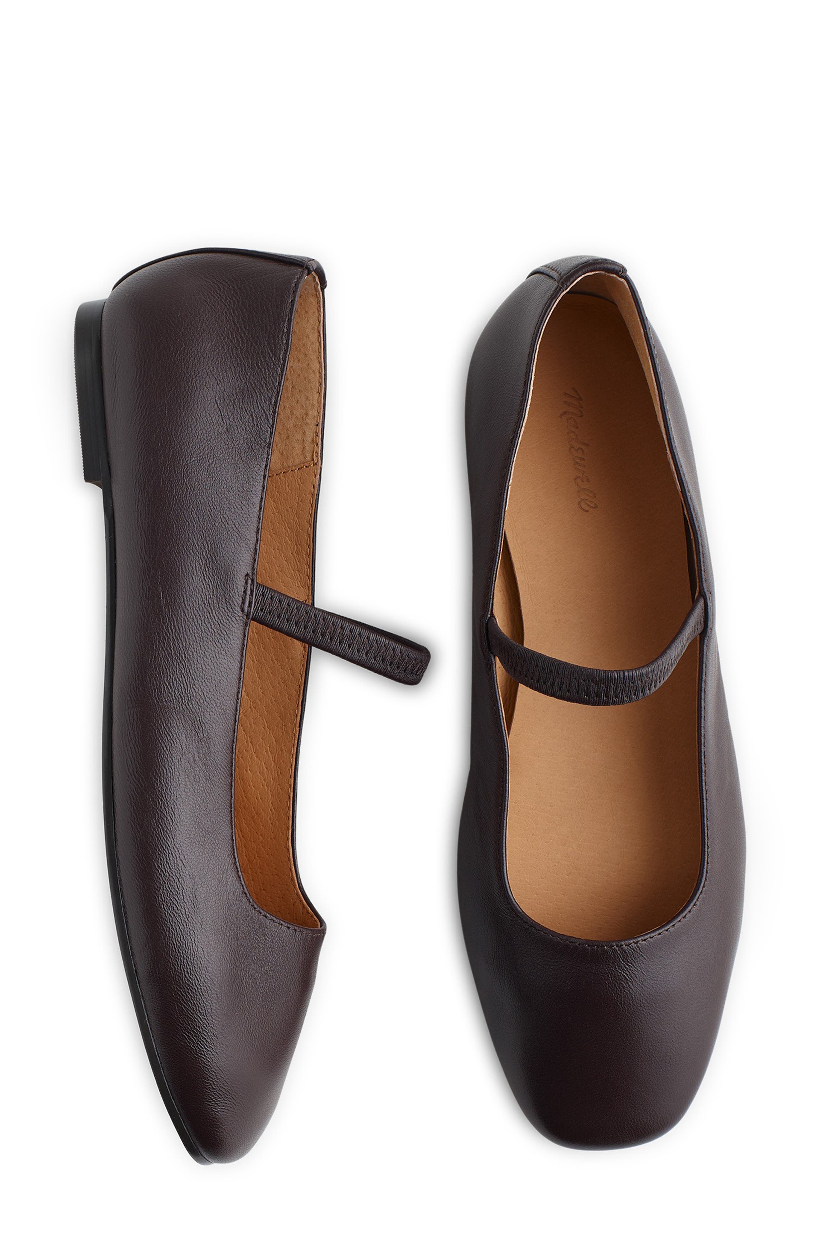 Madewell Greta Mary Jane Flat, Alternate, color, Coffee Bean