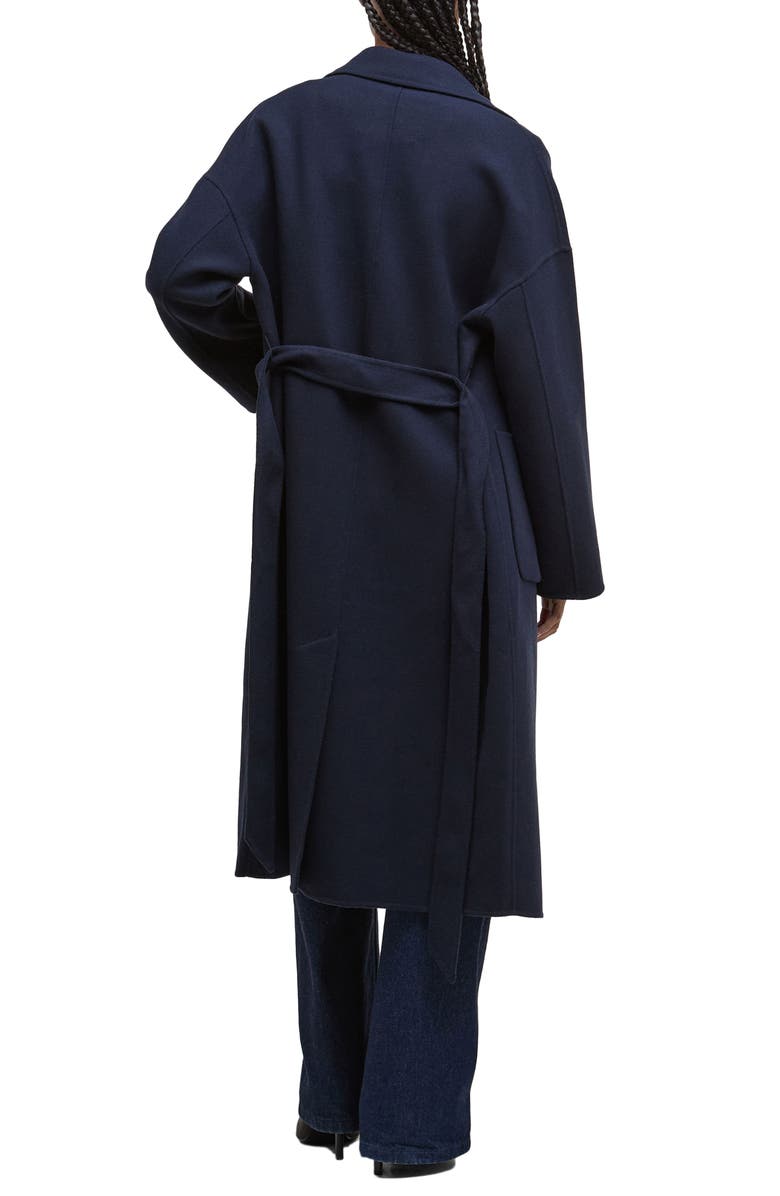 Barbour Rachel Wool Blend Coat, Alternate, color, Navy