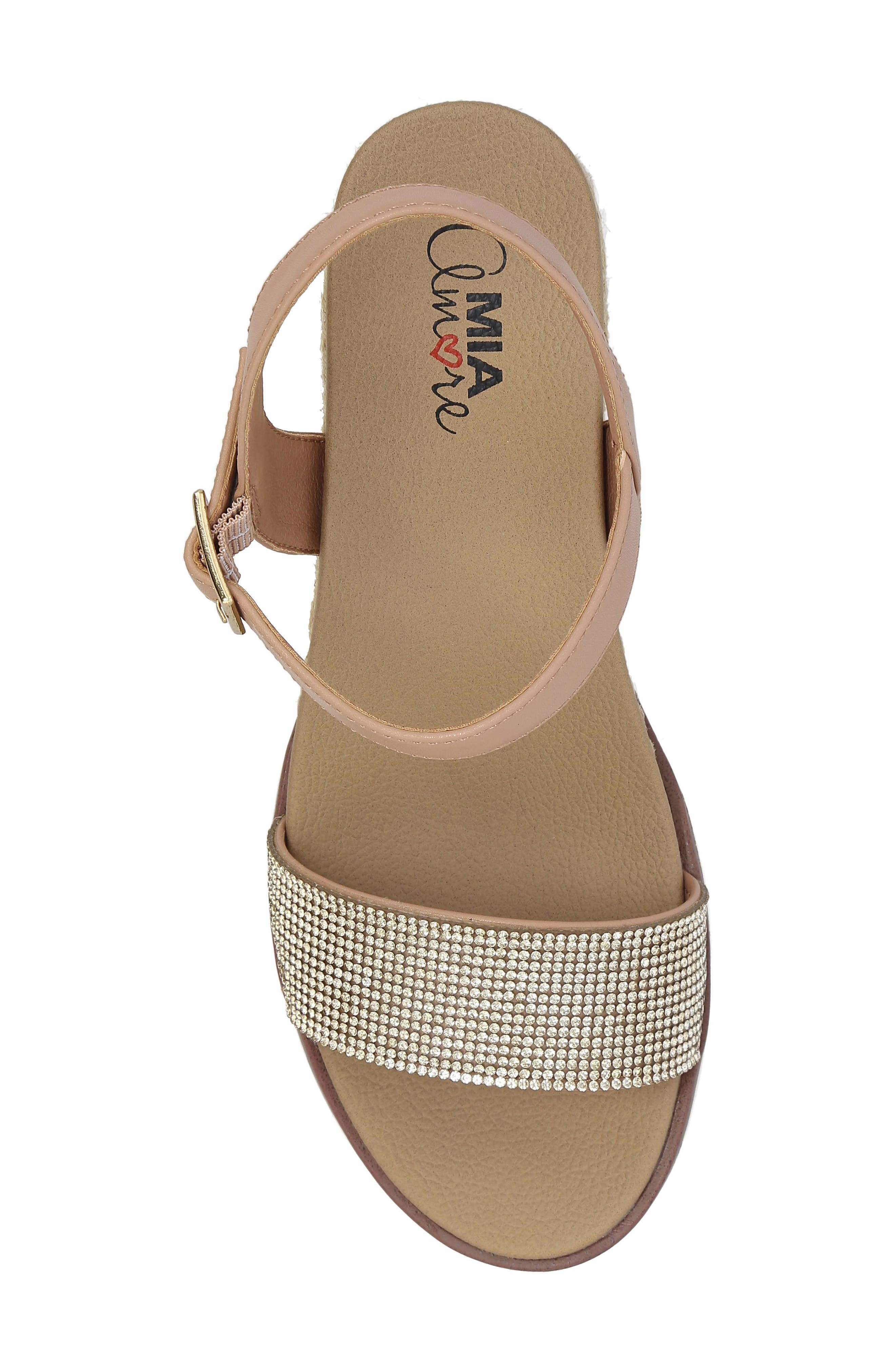 MIA AMORE Lonny Espadrille Wedge Sandal, Alternate, color, 