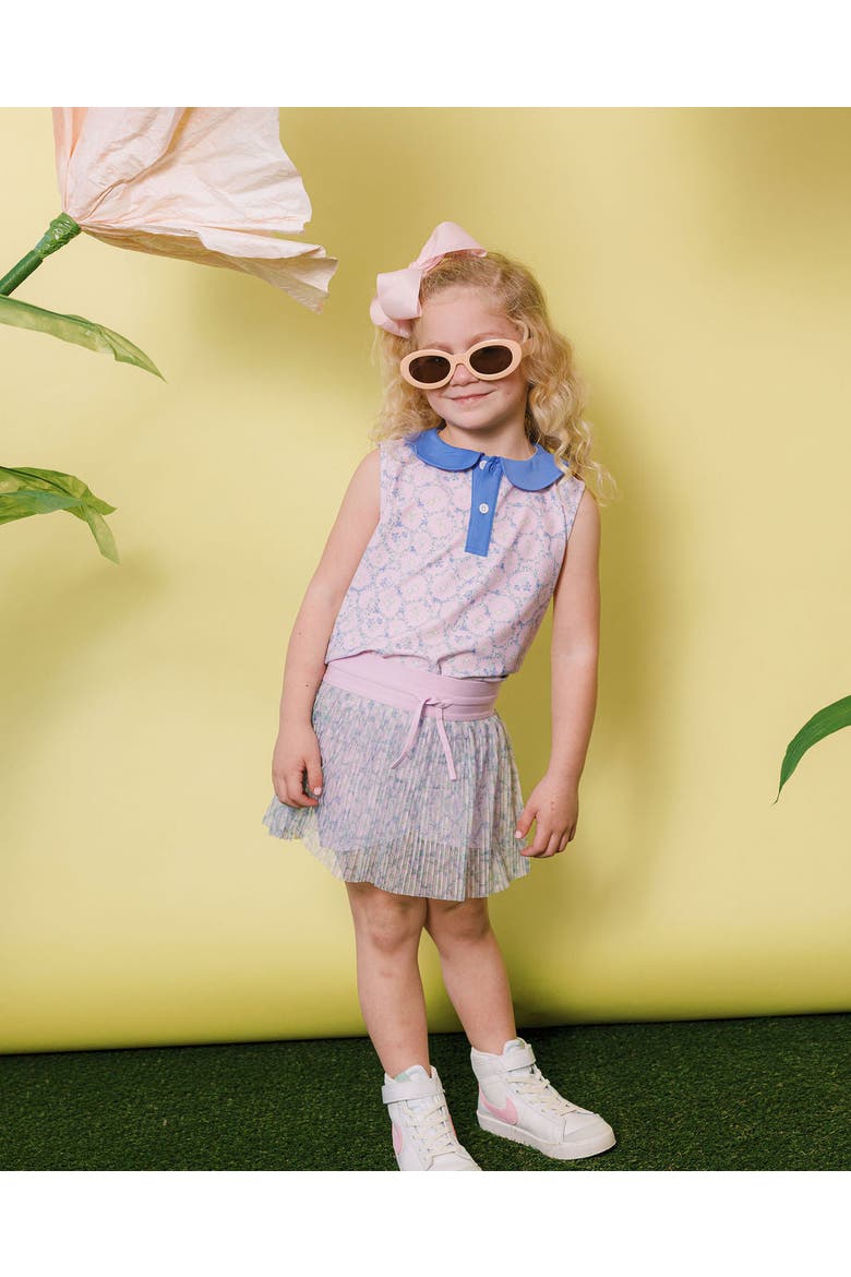 Girls Pleated Skort, Alternate, color, Lavender Love