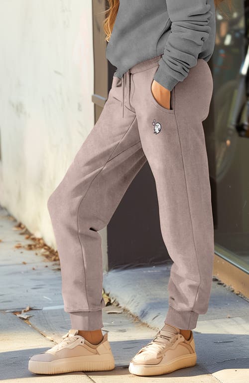 Dalix Womens Heartly Ghost Midweight Washed Jogger Pant
