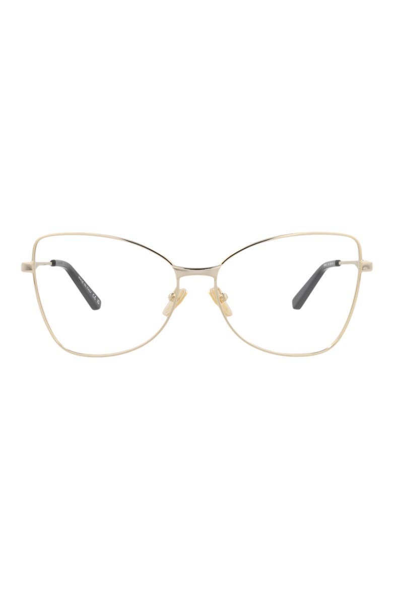 59mm Cat Eye Optical Glasses, Main, color, GOLD GOLD TRANSPARENT