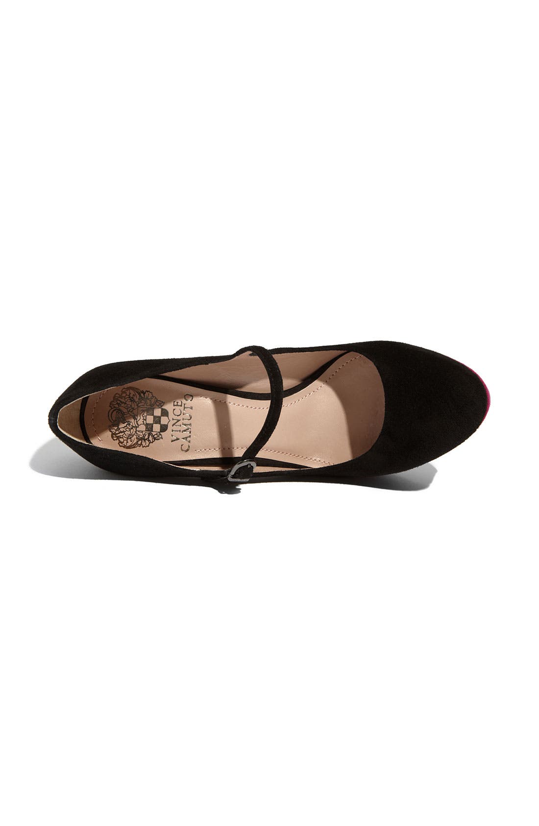 'Jasper' Mary Jane Pump, Alternate, color, BLACK/ FUCHSIA