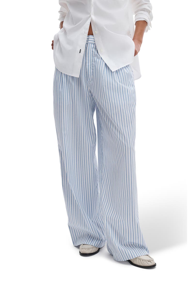 Chappell Stripe Cotton Poplin Pants (Women) | Nordstrom
