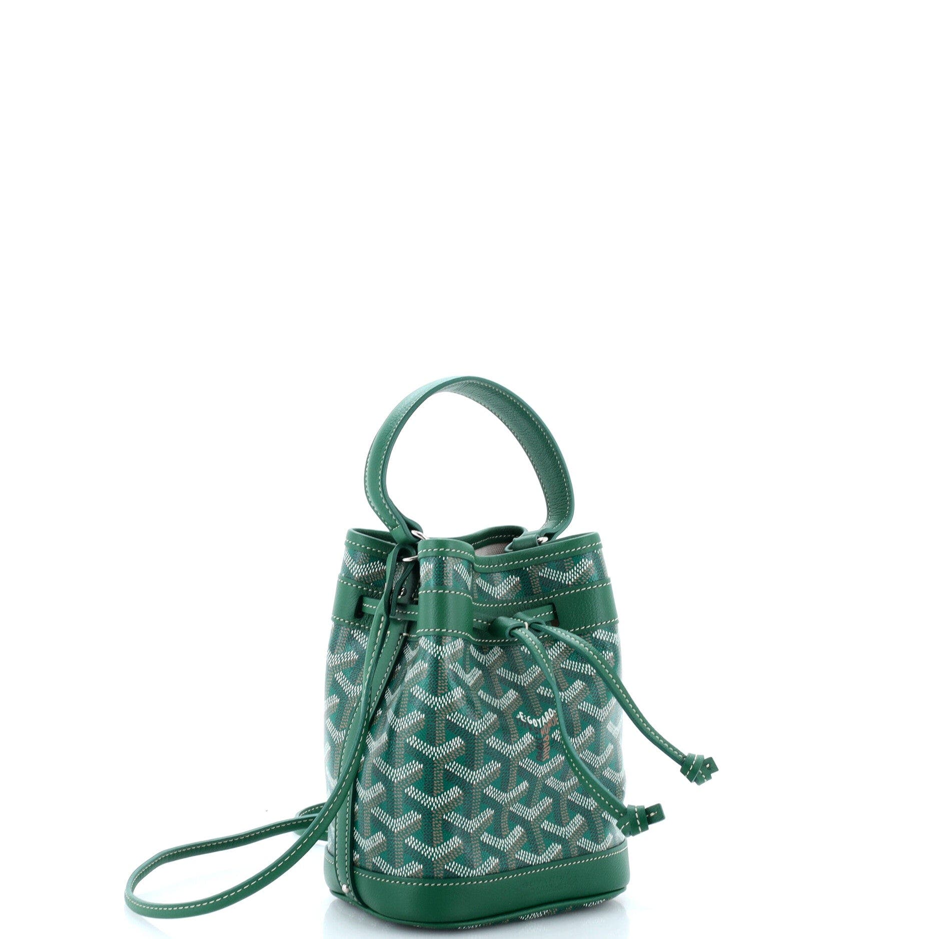 Petit Flot Bucket Bag Coated Canvas Mini, Alternate, color, Green