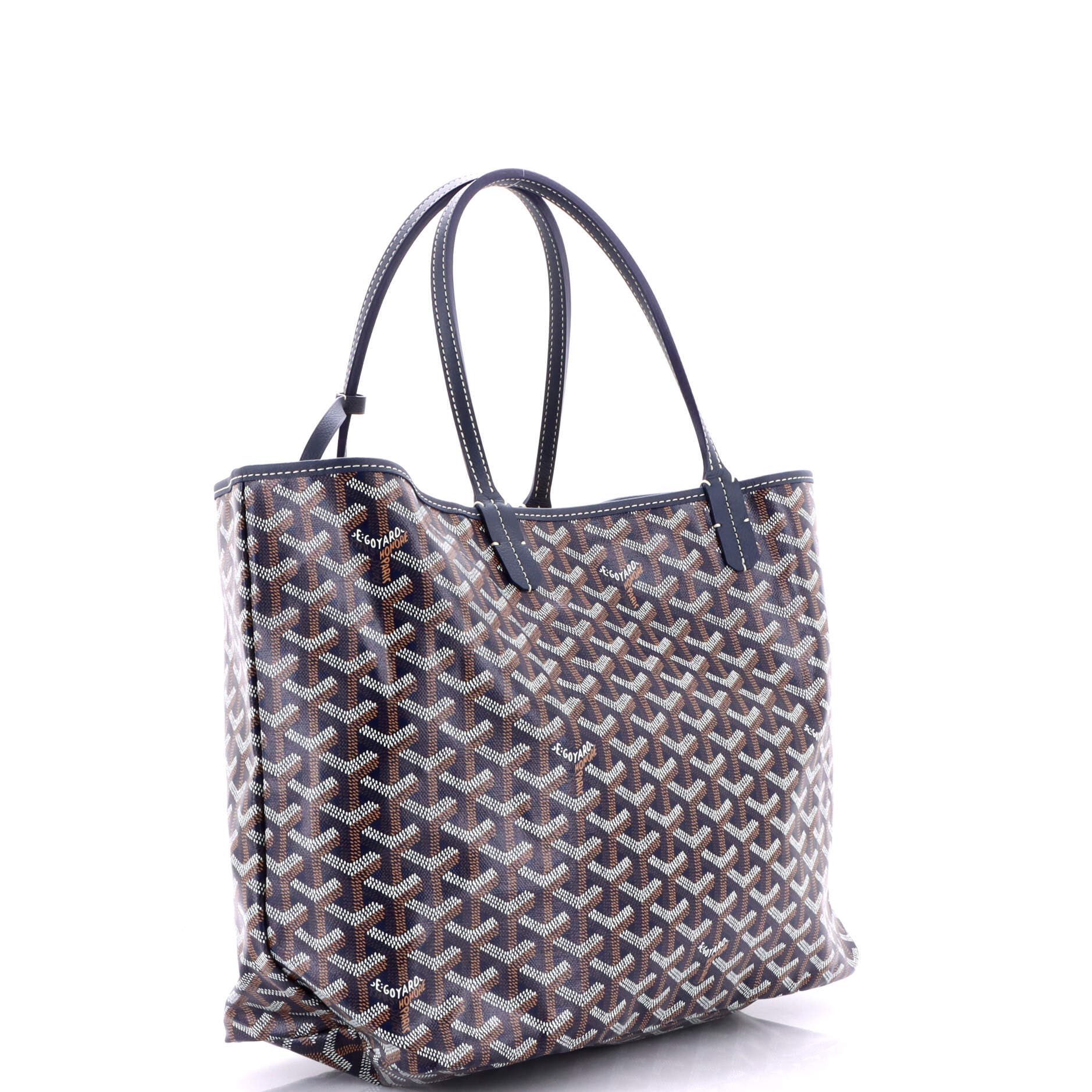 Pre-Owned Goyard Saint Louis Tote Coated Canvas PM, Alternate, color, Blue