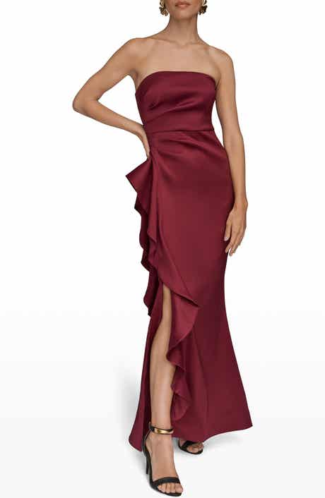 Strapless Ruffle Dress