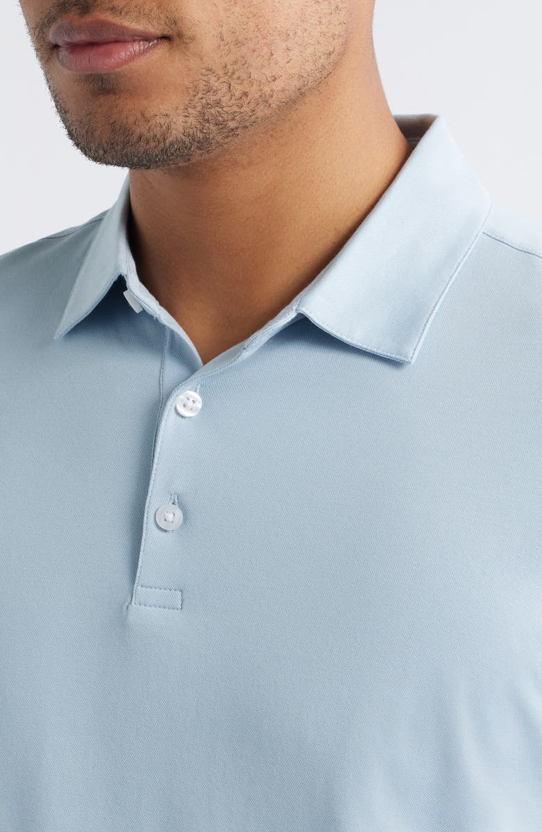 Robert Barakett Northpark Cotton Blend Polo, Alternate, color, Light Blue