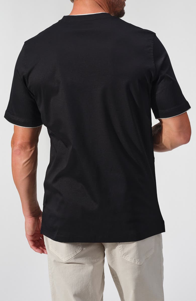 STUDIO GARNET LOS ANGELES Faux Layering T-Shirt, Alternate, color, Black