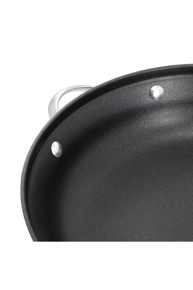 Signature Hard-Anodized Nonstick 12-Inch Everyday Pan with Cover, Alternate, color, Black