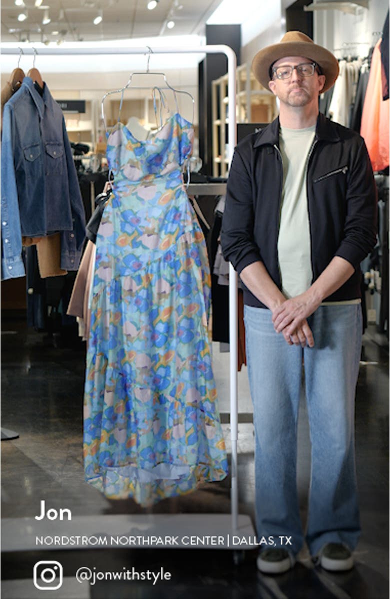 Miaka Floral Print Maxi Dress, sales video thumbnail
