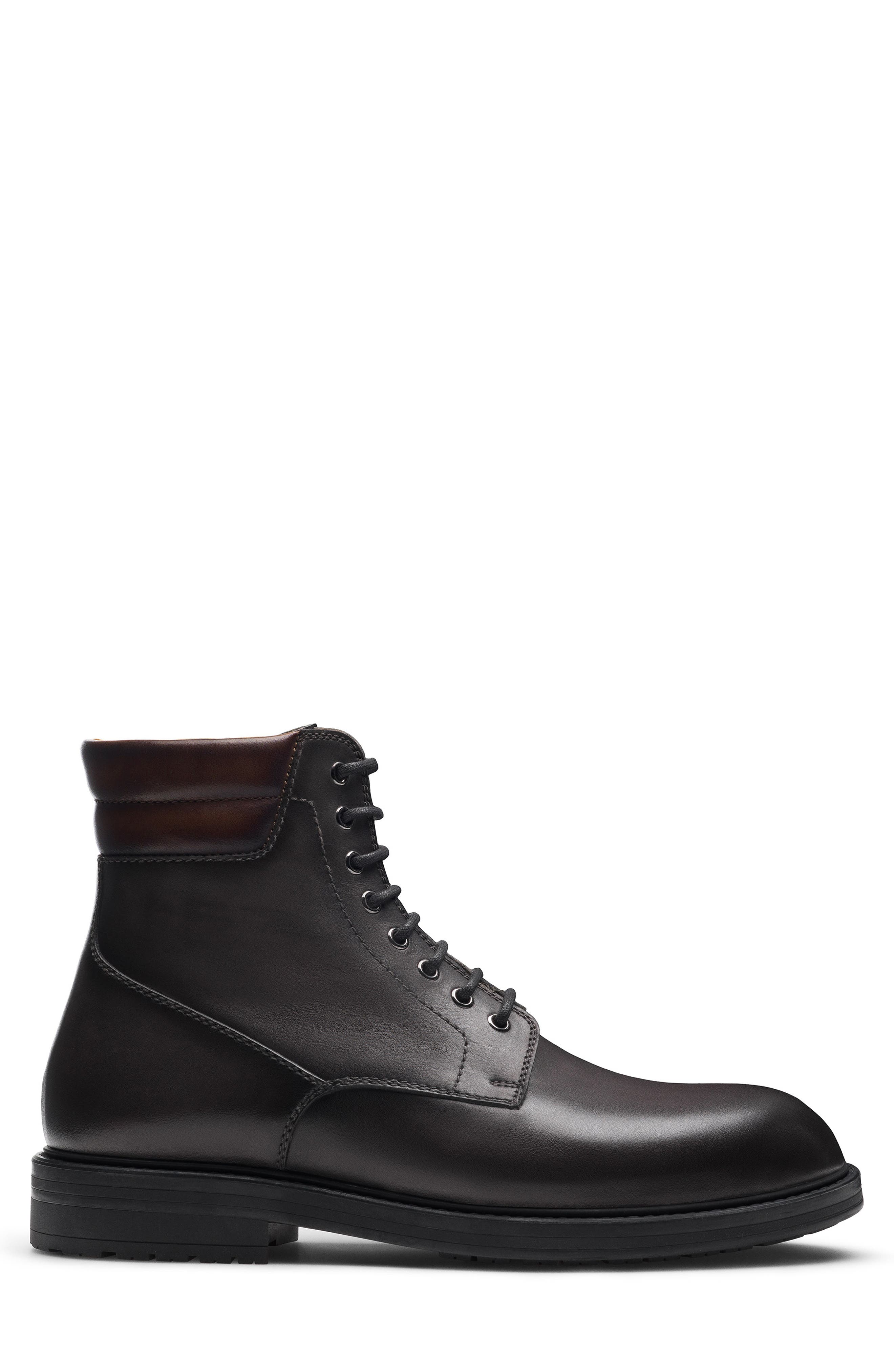 Magnanni Grayson Lace-Up Lug Sole Boot, Alternate, color, 