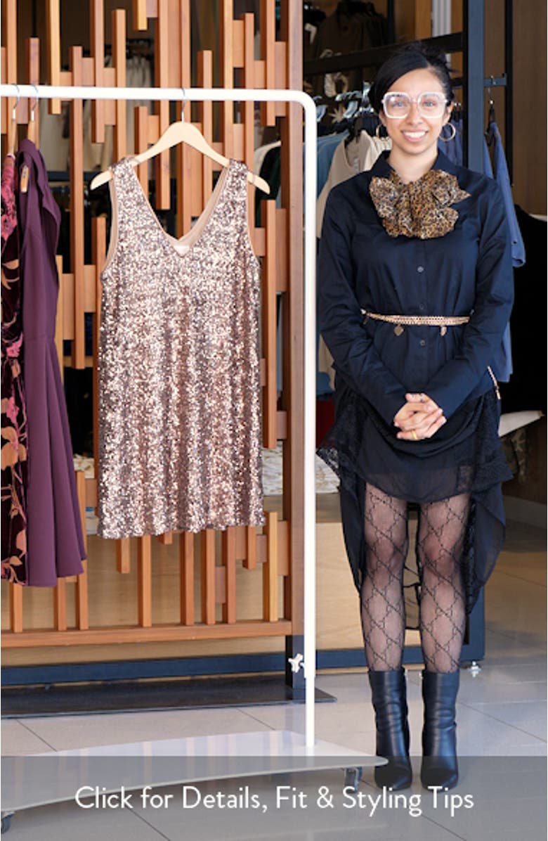 Sequin Shift Minidress, sales video thumbnail