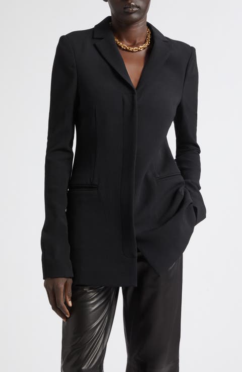 Slim Wool Blend Blazer