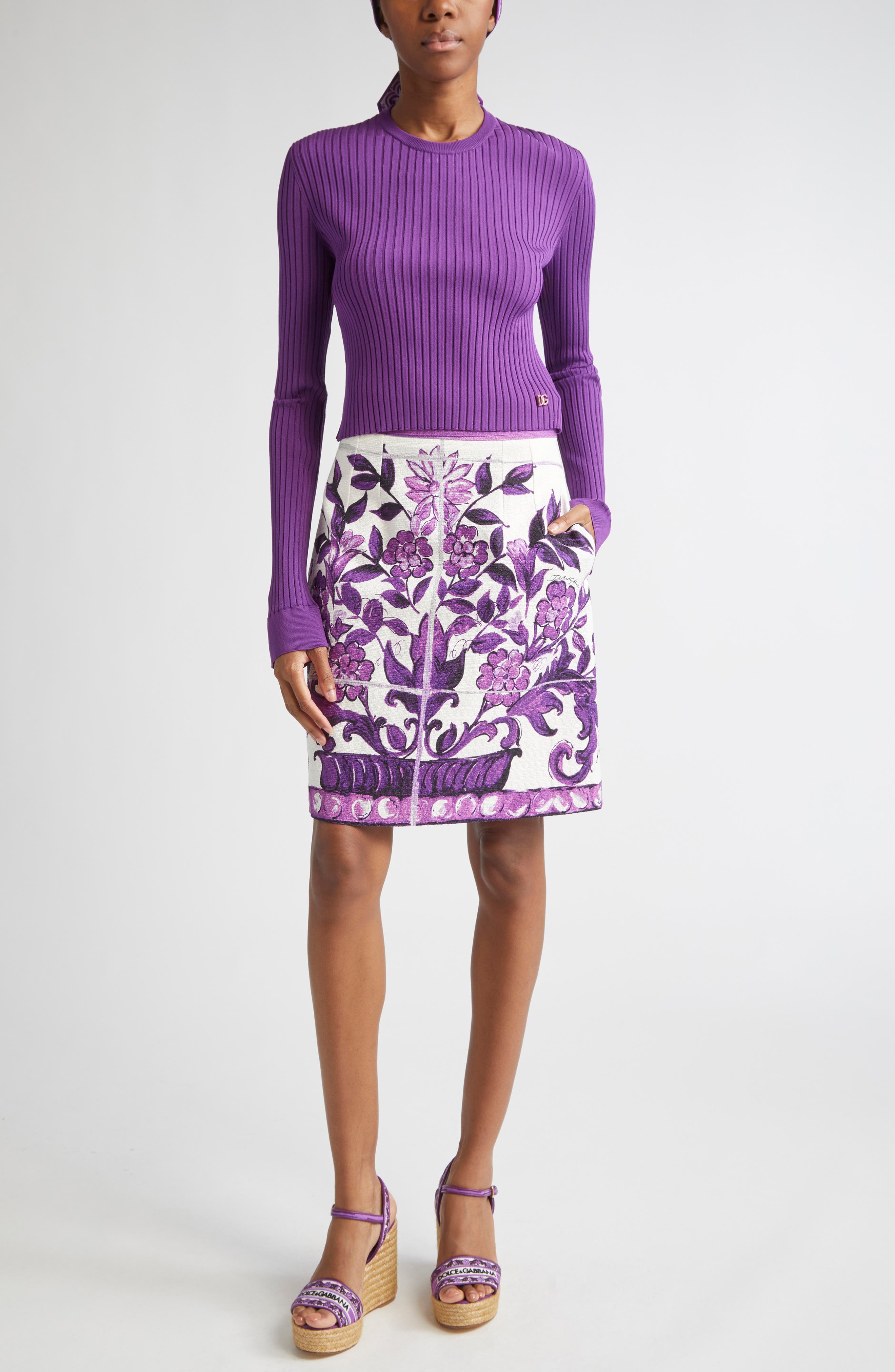 Crop Rib Sweater - image 2