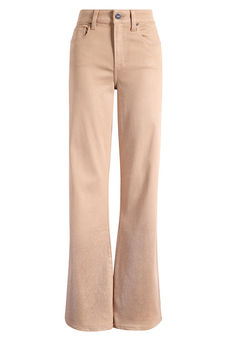 Leenah Shimmer Coated Wide Leg Jeans, Alternate, color, LTESLVLUX