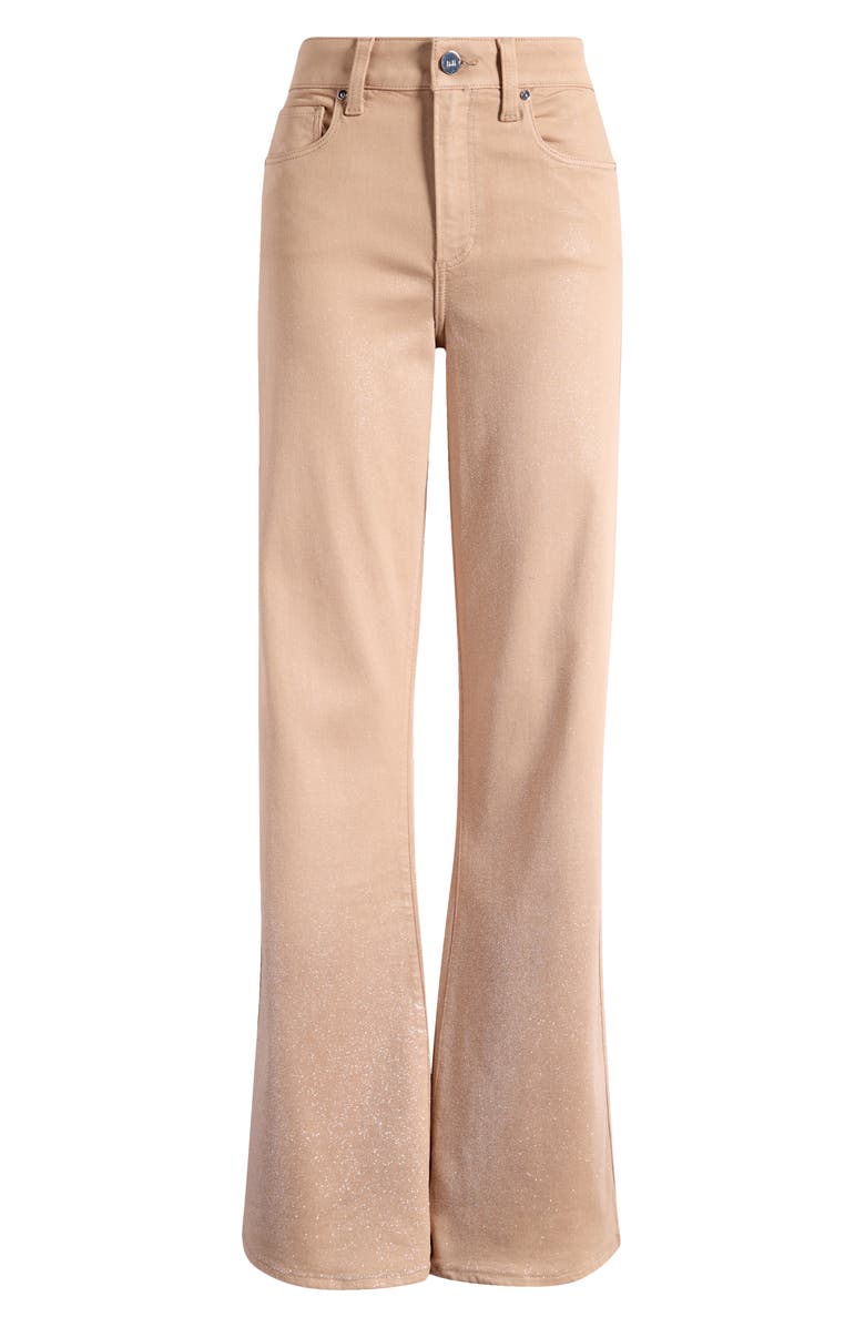 PAIGE Leenah Shimmer Coated Wide Leg Jeans, Alternate, color, Lteslvlux
