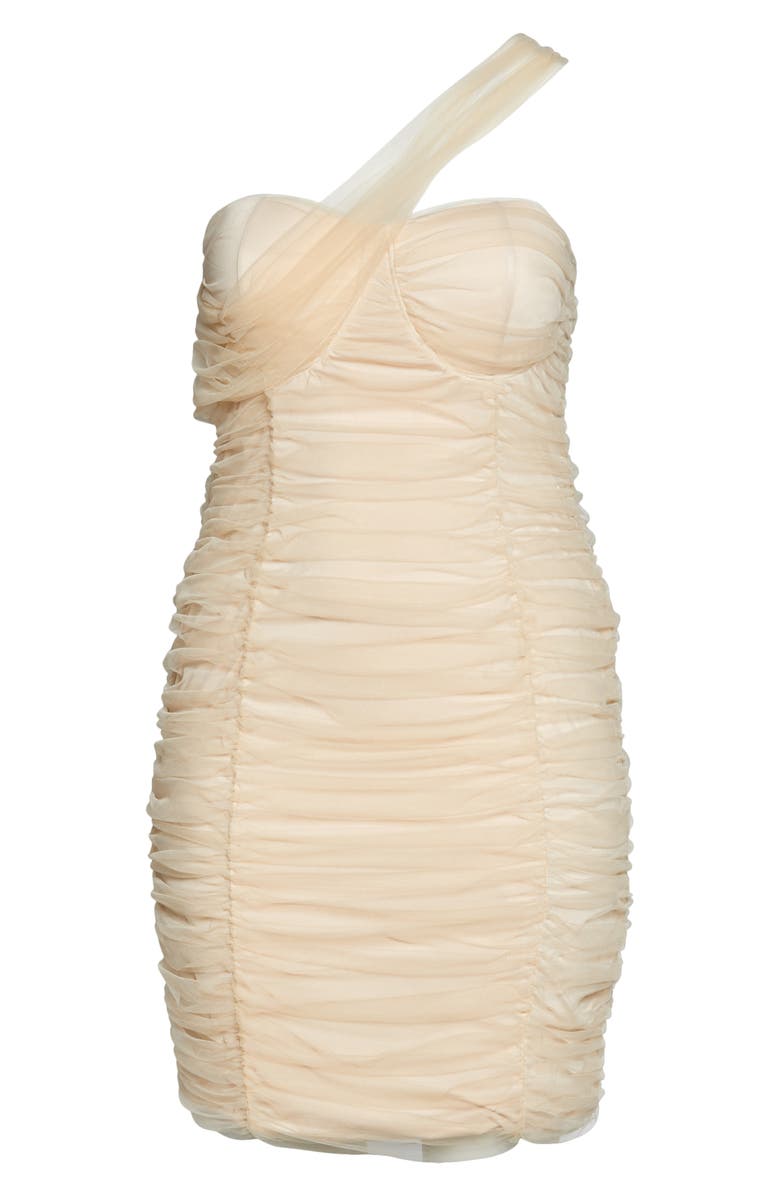 Lavish Alice Ruched Off the Shoulder Sheath Dress, Alternate, color, 