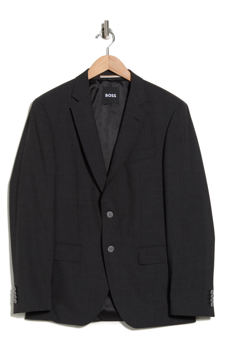 BOSS Huge Virgin Wool Blend Sport Coat, Alternate, color, Open Grey