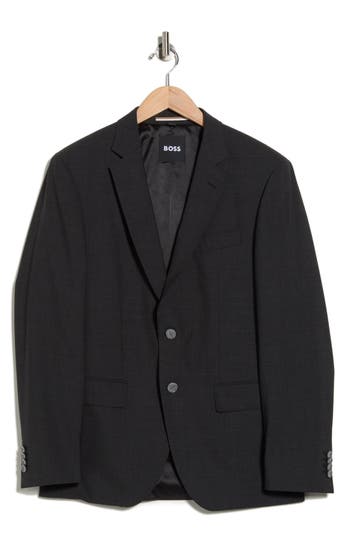 Hugo Boss Boss Huge Virgin Wool Blend Sport Coat In Gray