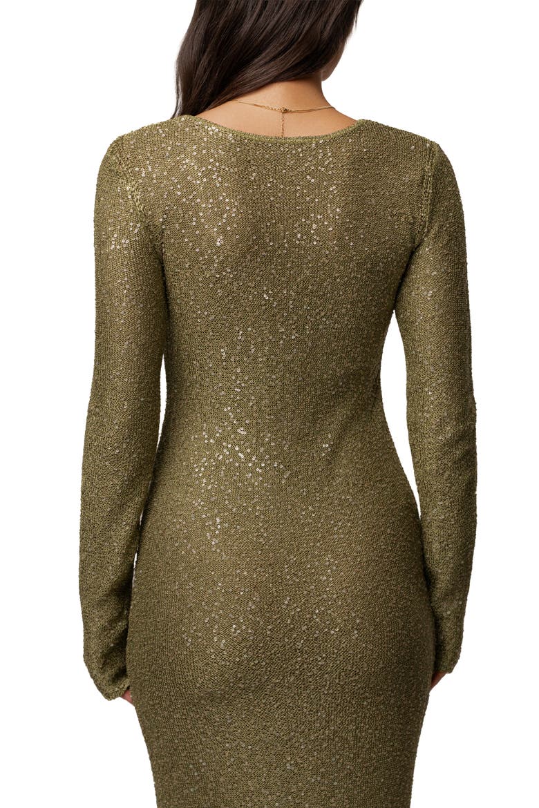Muse Sequin Maxi Dress, Alternate, color, Lime