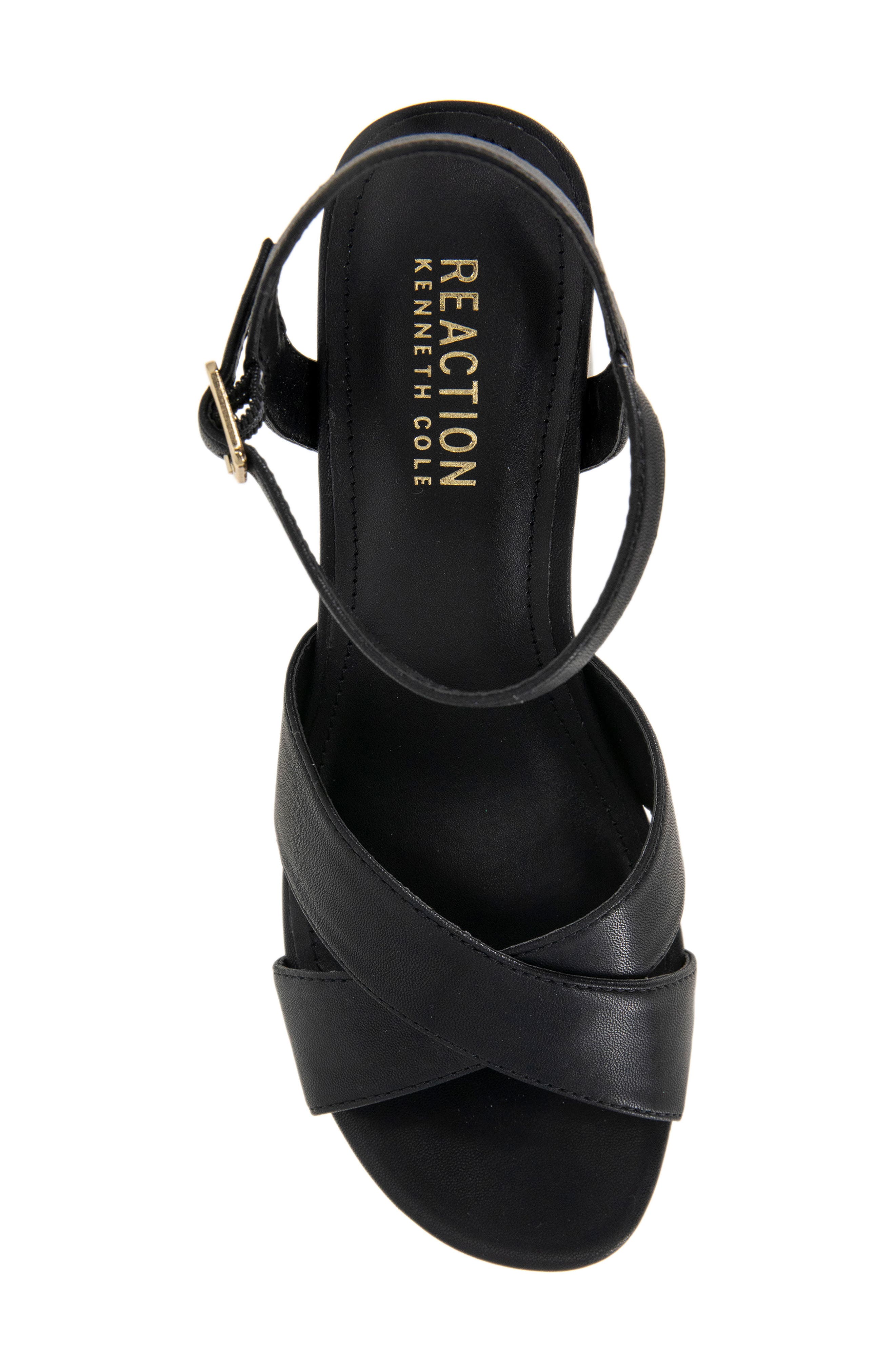 Reaction Kenneth Cole Reeva Platform Sandal, Alternate, color, Black