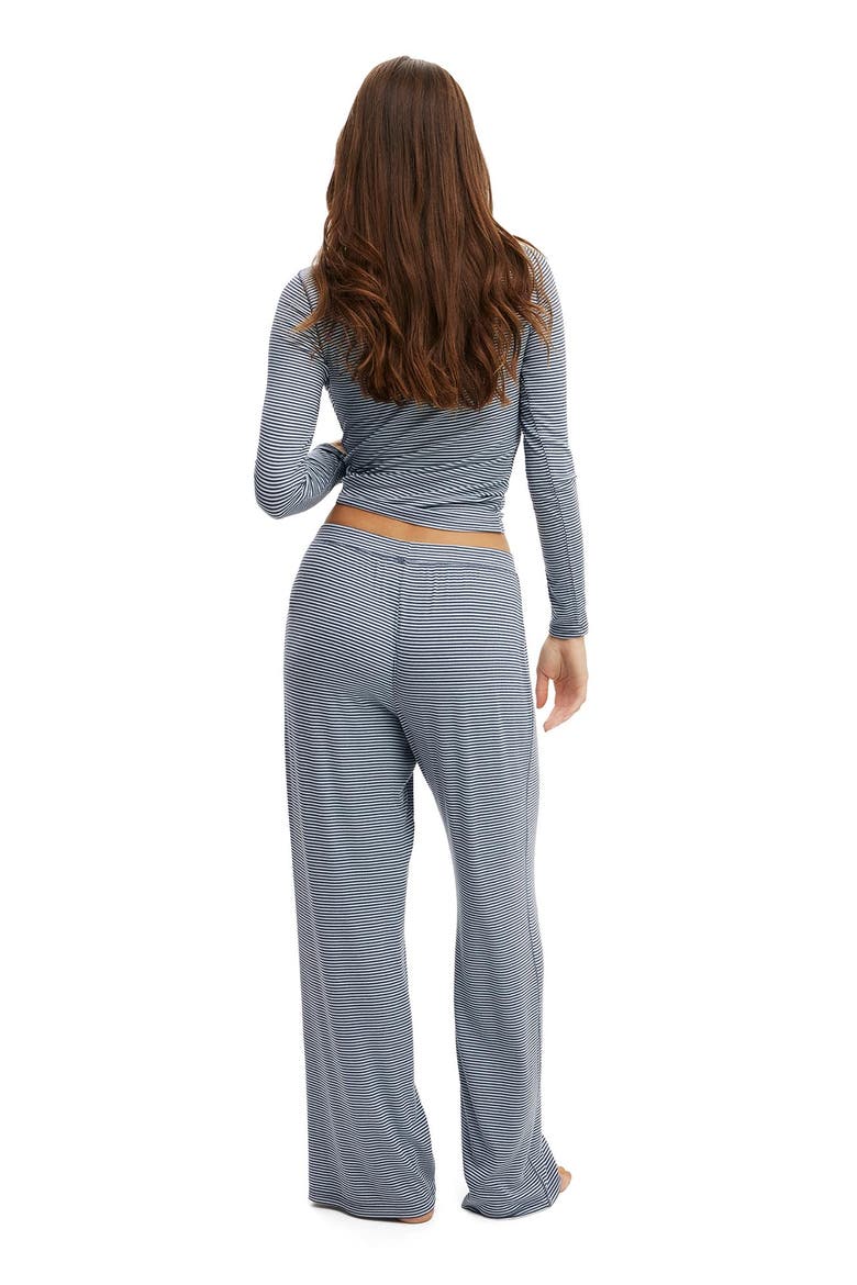 Women's Airy Soft Wide Leg Pant, Alternate, color, Steely Blue Violet Blue