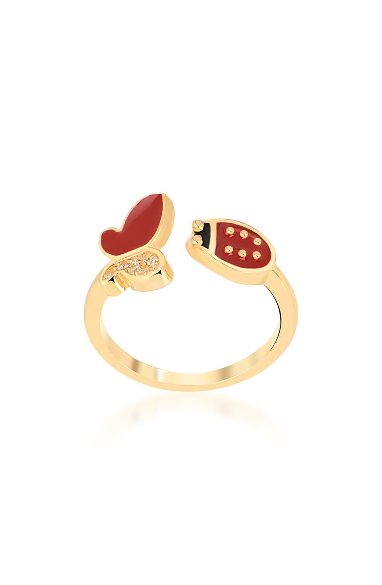 GABI RIELLE Lady Rouge CZ Bypass Ring, Main, color, Gold